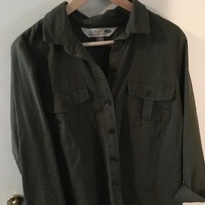 Army green utility shirt